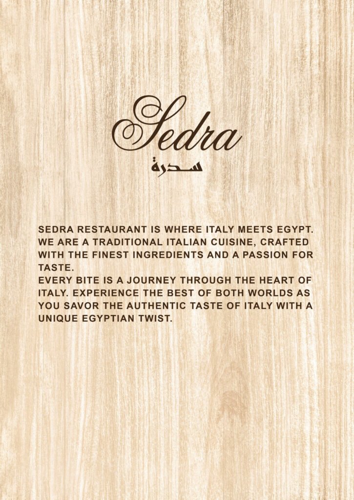 Sedra Cairo Menu – page 2